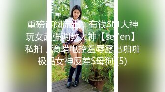 重磅订阅流出，有钱SM大神玩女超强调教大神【se7en】私拍，滴蜡电控羞辱露出啪啪极品女神反差S母狗 (5)