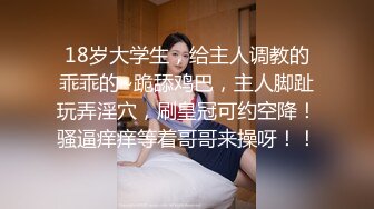 18岁大学生，给主人调教的乖乖的~跪舔鸡巴，主人脚趾玩弄淫穴，刷皇冠可约空降！骚逼痒痒等着哥哥来操呀！！