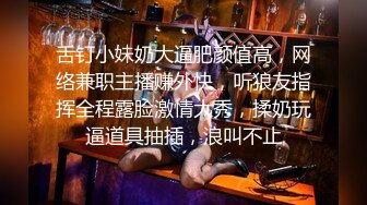 舌钉小妹奶大逼肥颜值高，网络兼职主播赚外快，听狼友指挥全程露脸激情大秀，揉奶玩逼道具抽插，浪叫不止